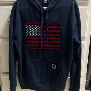 American Flag Hoodie large